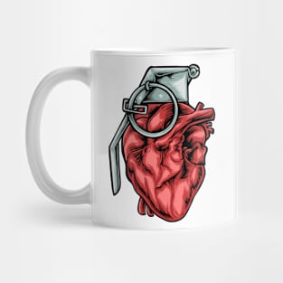 Heart Grenade Mug